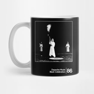 Black Celebration - Depeche Mode / Minimal Graphic Artwork Design Mug